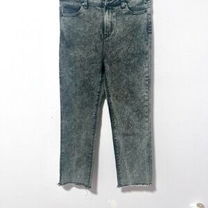 Kendall & Kylie Black Straight-Leg Jeans with Raw Hem 9/29